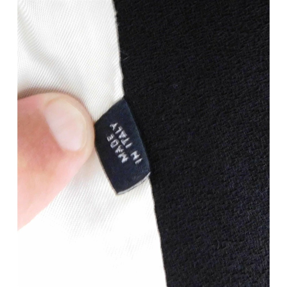 Men's‎ Dolce Gabbana Single Breasted Black Wool Trench Coat Italy 34/48 - Picture 8 of 9
